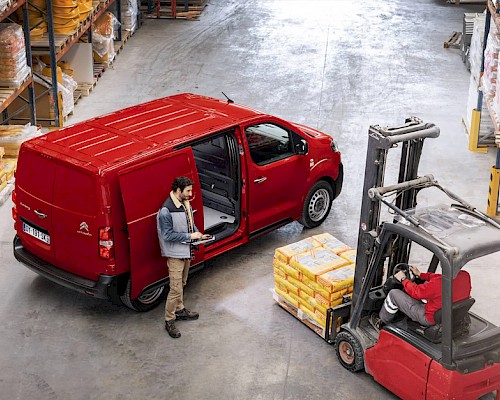 Citroën Jumpy Innenraum – ergonomisch gestalteter Fahrerarbeitsplatz