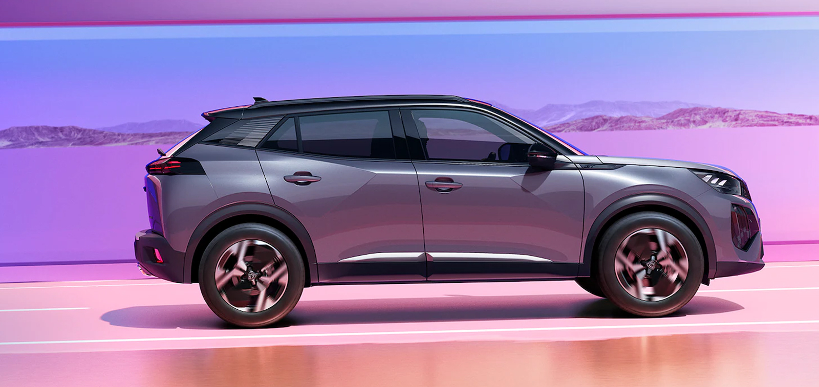 PEUGEOT 2008 von schräg vorne – kraftvolle Linien und urbaner Charakter