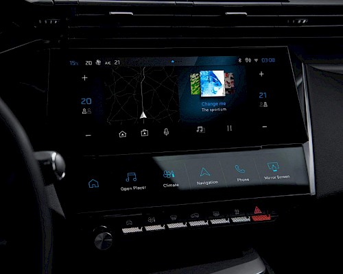 Innenraum des Peugeot 308 – hochwertiges Ambiente mit Komfortausstattung